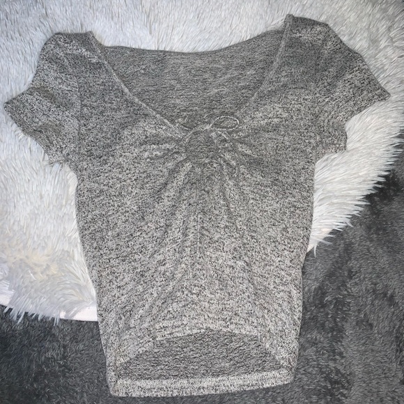 pacsun cropped tie top - Picture 1 of 2